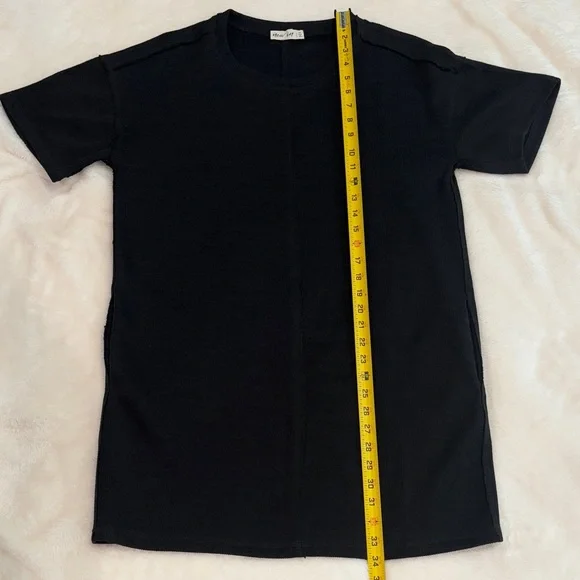 New In Black Women's Sweater Dress With Pockets Medium - Picture 9 of 13